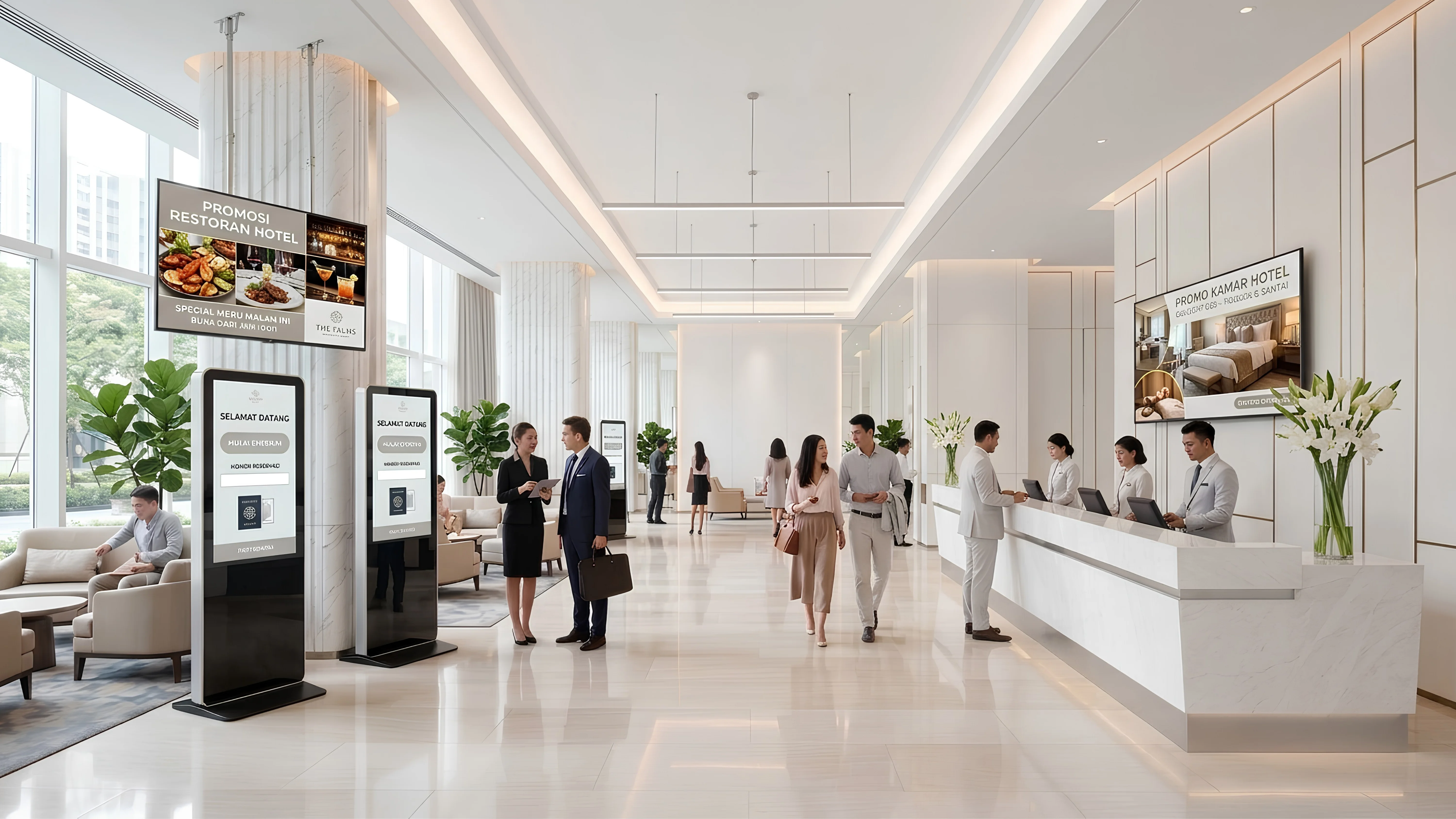 Aptavis Digital Signage Dashboard and Display Screens